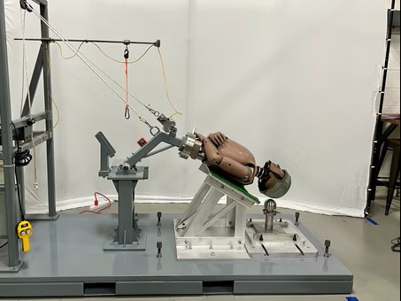 New Helmet Test Rig at Team Wendy